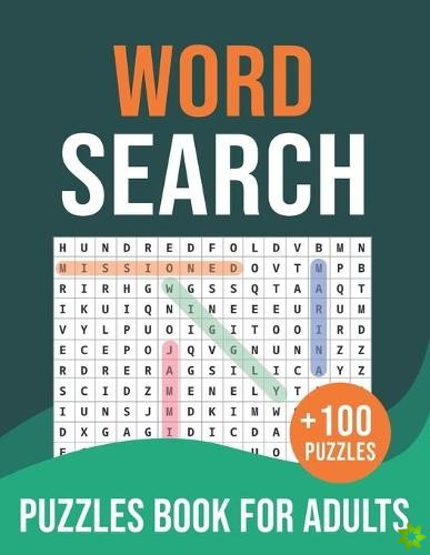 +100 Word Search Puzzles Book For Adults