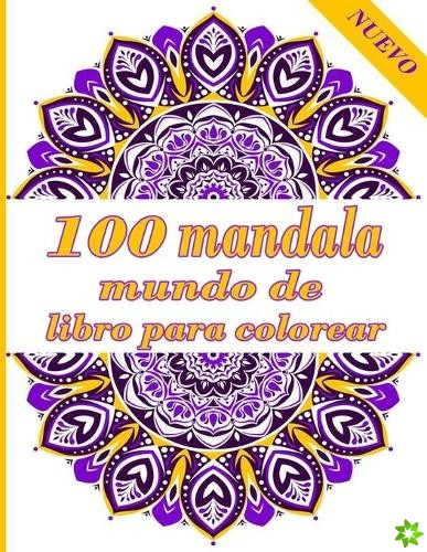 100 mandala mundo de libro para colorear