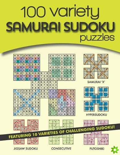 100 Variety Samurai Sudoku Puzzles