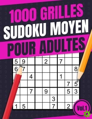 1000 Grilles Sudoku Moyen pour Adultes