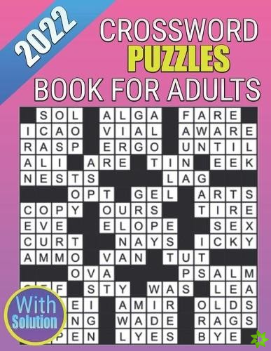 2022 Crossword Puzzles Book For Adults With Solution