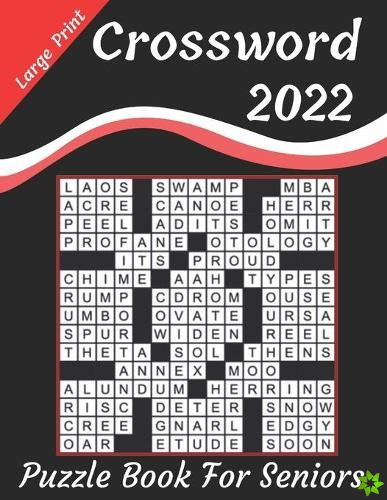 2022 Large Print Crossword Puzzle Book For Seniors