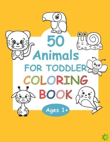 50 Animals For Toddler Coloring Book