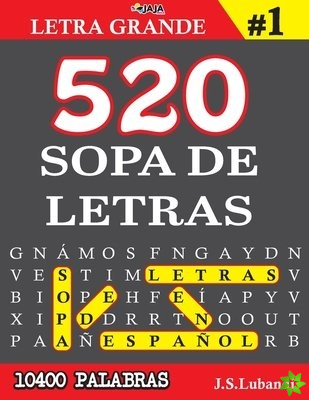 520 SOPA DE LETRAS #1 (10400 PALABRAS) - Letra Grande