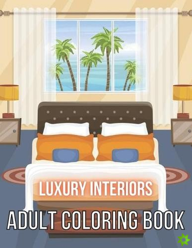 Adult Coloring Book Luxury Interiors