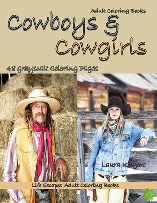 Adult Coloring Books Cowboys & Cowgirls