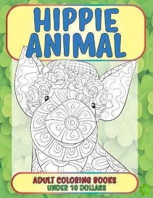 Adult Coloring Books Hippie Animal - Under 10 Dollars