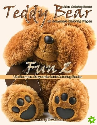 Adult Coloring Books Teddy Bear Fun 2