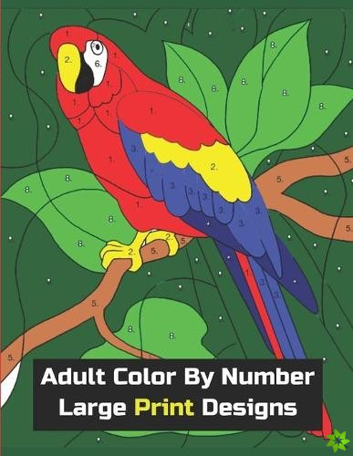 Adults Color By Number Large Print Designs