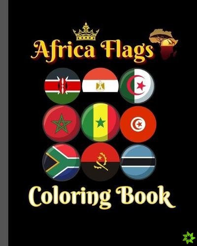 Africa Flags Coloring Book