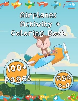 Airplanes Activity + Coloring Book