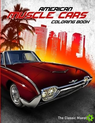 American Muscle Cars Coloring Book