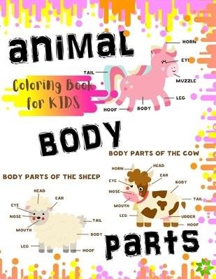 Animal Body Parts Coloring Book for Kids