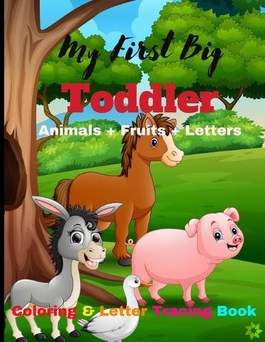 Animal & Fruit Coloring & Letter Tracing Book