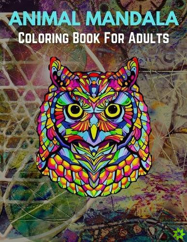 Animal Mandala Coloring Book For Adults