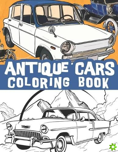 Antique cars coloring book