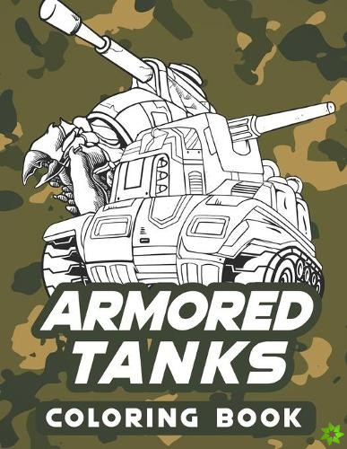 Armored tanks coloring book
