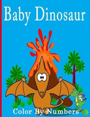 Baby Dinosaur Color By Numbers