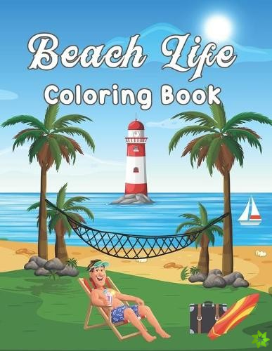 Beach Life Coloring Book