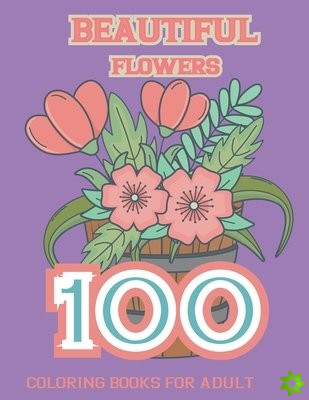 Beautiful Flowers Coloring Book For Adult