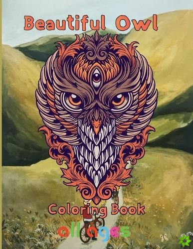 Beautiful owl Coloring Book all ages