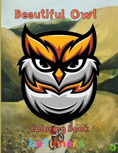 Beautiful owl Coloring Book beginners