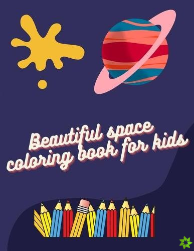 Beautiful space coloring book for kids