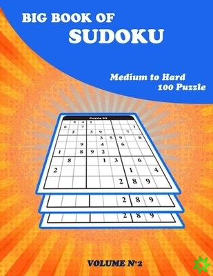 Big Book of Sudoku Medium to Hard 100 puzzle
