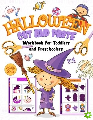 Big Halloween Cut-and-Paste Activity Workbook for Toddlers and Preschoolers