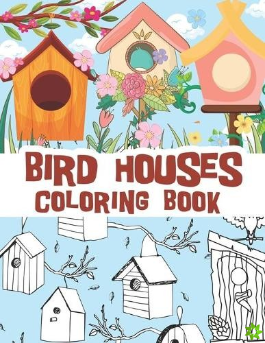 Bird houses coloring book