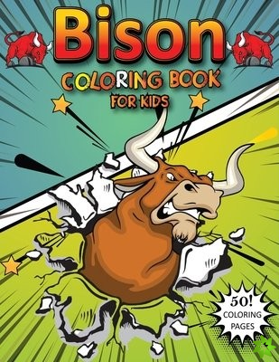 Bison Coloring Book For Kids