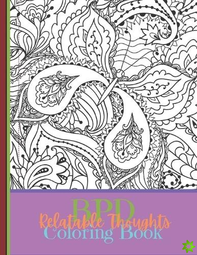 BPD Relatable Thoughts Coloring Book