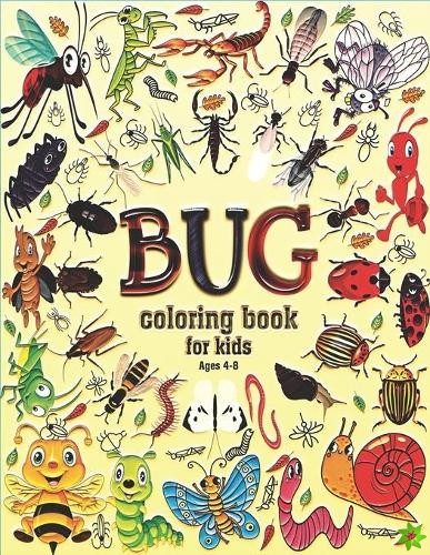 Bug Coloring Book for Kids Ages 4-8