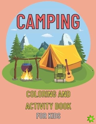 Camping coloring and activity book for kids