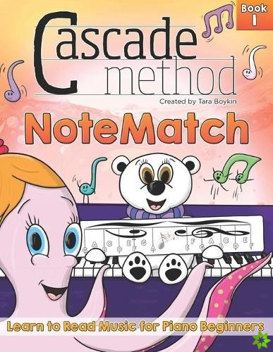 Cascade Method NoteMatch Book 1 Learn to Read Music for Piano Beginners