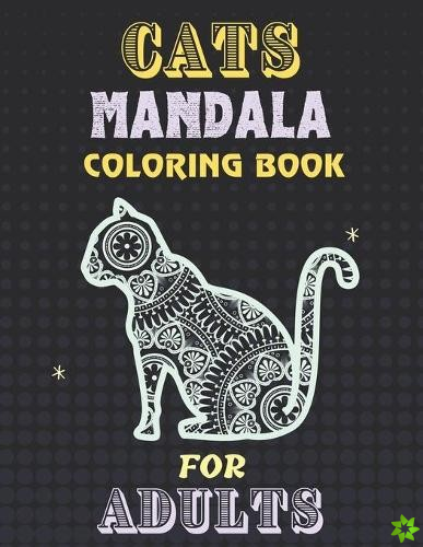 Cats Mandala Coloring Book for Adults