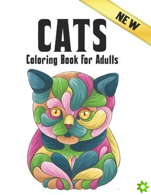 Cats New Coloring Book for Adults