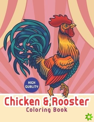 Chicken & rooster coloring book
