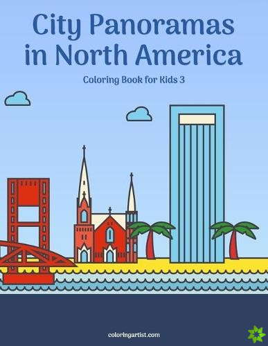 City Panoramas in North America Coloring Book for Kids 3
