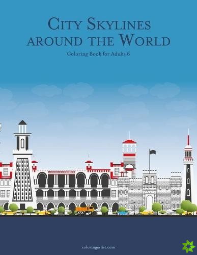 City Skylines around the World Coloring Book for Adults 6