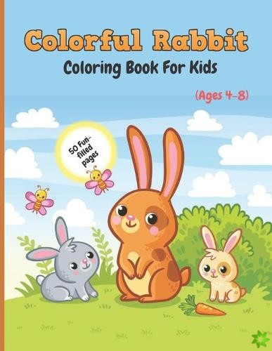 Colorful Rabbit Coloring Book For Kids