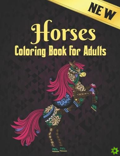 Coloring Book Adults Horses