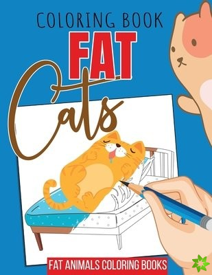 Coloring book fat cats - fat animals coloring books