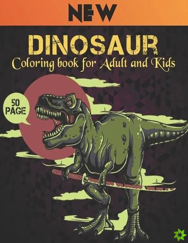 Coloring Book for Adult and Kids Dinosaur