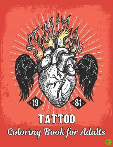 Coloring Book for Adults Tattoo