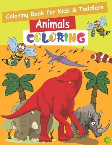 Coloring Book for Kids & Toddlers Animals COLORING