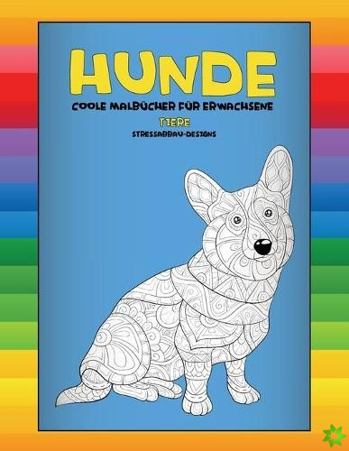 Coole Malbucher fur Erwachsene - Stressabbau-Designs - Tiere - Hunde