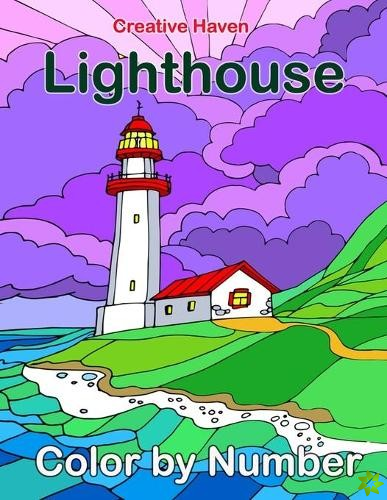 Creative Haven Lighthouse Color by Number