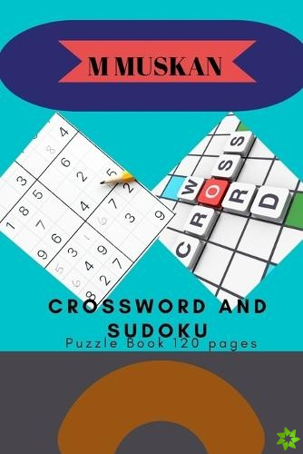Crossword and Sudoku Puzzle Book 120 pages