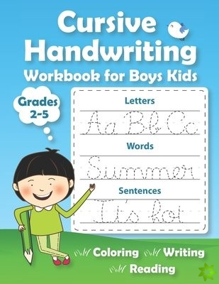 Cursive Handwriting Workbook for Boys Kids